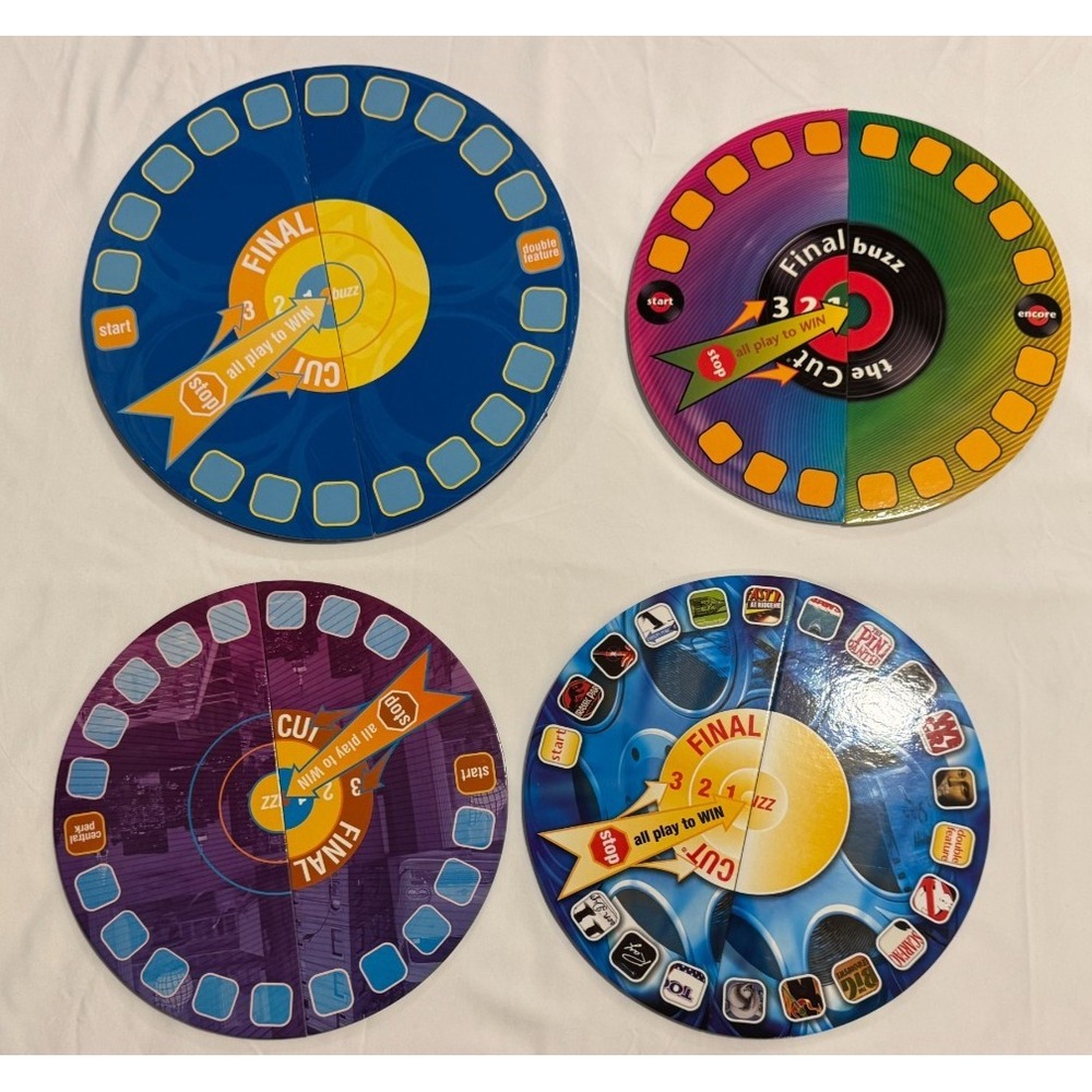 (4) Scene It? Game Boards - Friends, Movies ETC - Great Condition!